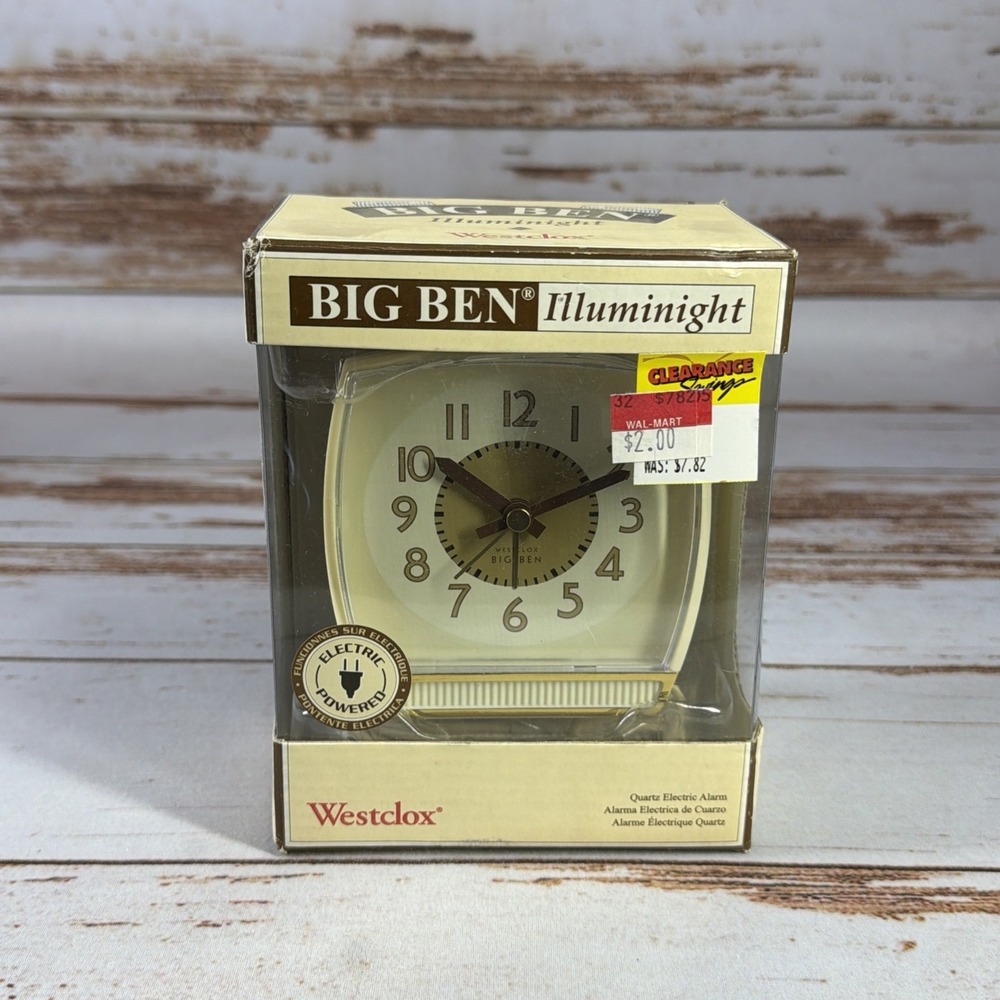 Westclox Big Ben Illuminight Alarm Clock 0428 Vintage NOS New Old Stock